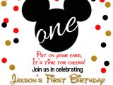 Mickey Mouse Birthday Invitation Template Mickey Mouse Birthday Invitation Template Postermywall