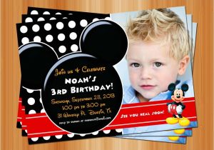 Mickey Mouse Clubhouse Custom Birthday Invitations Exclusive Mickey Mouse Clubhouse Birthday Invitations