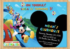 Mickey Mouse Clubhouse Party Invitations Free Template Mickey Mouse Clubhouse Invitations for Special Birthday