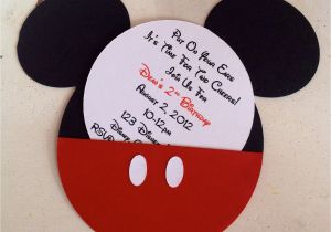Mickey Mouse Customized Birthday Invitations Handmade Custom Red Mickey Mouse Birthday Invitations Set Of