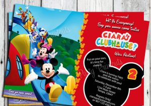 Mickey Mouse Customized Birthday Invitations Mickey Mouse Birthday Invitation Printable Boy or Girl Custom