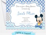 Mickey Mouse Invitations Baby Shower Baby Mickey Mouse Baby Shower Invitations Printed by