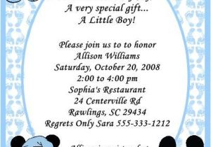 Mickey Mouse Invitations Baby Shower Mickey Mouse Baby Shower Invitations for Boys Party Xyz