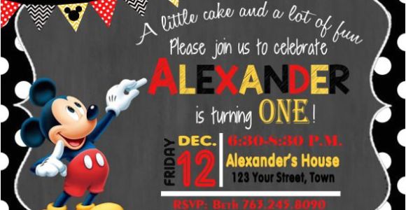 Mickey Mouse Party Invitation Template 31 Mickey Mouse Invitation Templates Free Sample