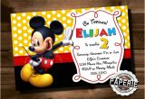 Mickey Mouse Party Invitation Template Mickey Mouse Invitation Template 23 Free Psd Vector