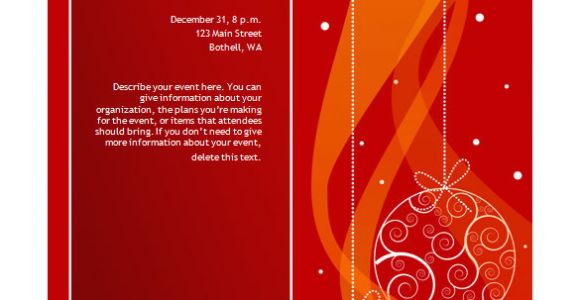 Microsoft Word Holiday Party Invitation Template 50 Microsoft Invitation Templates Free Samples
