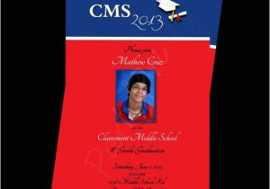 Middle School Graduation Invitations Printable Graduation Invitations Photo Personalized