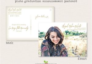 Middle School Graduation Invitations Printable Photo Graduation Postcard Invitation Announcement