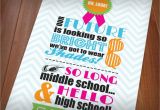 Middle School Graduation Party Invitations 80 39 S Bright Shades Graduation Party Printable Invitation