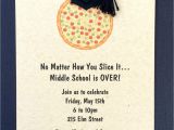Middle School Graduation Party Invitations Jac O 39 Lyn Murphy Graduation Pizza Party