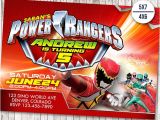 Mighty Morphin Power Ranger Birthday Invitations Power Rangers Invitation Power Ranger Birthday Party Dino