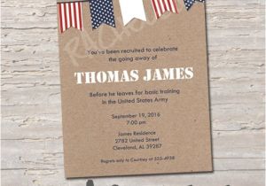Military Going Away Party Invitation Templates Military Going Away Party Invitation Printable Digital