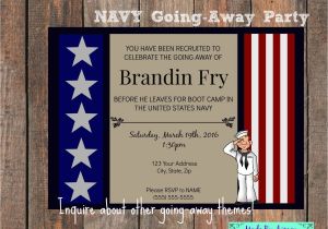 Military Going Away Party Invitation Templates Military Going Away Party Navy Farewell Invitation