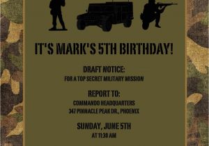 Military themed Party Invitations 40th Birthday Ideas Birthday Invitation Templates Military