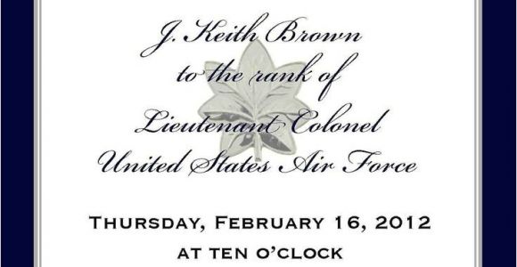 Military Wedding Invitation Wording Samples Custom Listing J K Brown Military Promotion Invitations