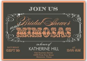 Mimosa themed Bridal Shower Invitations Mimosas Script Bridal Shower Invitations