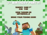 Minecraft Birthday Invitation Template Minecraft Invitation by Designsnow Party Pinterest