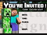 Minecraft Birthday Party Invitations Templates Free 1000 Images About Minecraft Everything On Pinterest