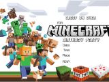 Minecraft Birthday Party Invitations Templates Free 41 Printable Birthday Party Cards & Invitations for Kids