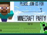 Minecraft Party Invitation Template 40th Birthday Ideas Minecraft Birthday Invitation