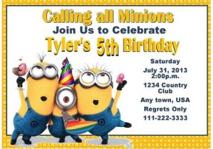 Minion Birthday Party Invitations Templates 17 Best Images About Minion Party Ideas On Pinterest
