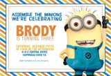 Minion Birthday Party Invitations Templates Free Printable Minion Birthday Party Invitations Ideas
