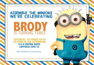 Minion Birthday Party Invitations Templates Free Printable Minion Birthday Party Invitations Ideas