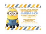 Minion Birthday Party Invites Free Printable Minion Birthday Party Invitations Ideas