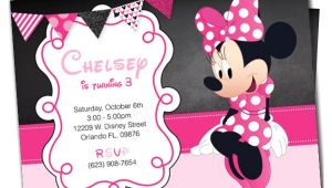 Minnie Birthday Invitation Template Awesome Minnie Mouse Invitation Template 27 Free Psd