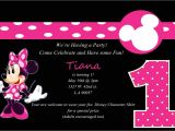Minnie Mouse 1 Year Old Birthday Party Invitations Minnie Mouse 1st Birthday Party Invitations Best Party Ideas
