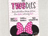 Minnie Mouse 1 Year Old Birthday Party Invitations Minnie Mouse Birthday Invitation Two Year Old Can Be