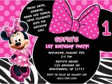 Minnie Mouse 3rd Birthday Invitation Wording Minnie Mouse Birthday Party Invitations Disney Kids