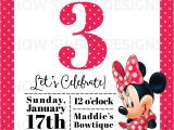 Minnie Mouse 3rd Birthday Invitation Wording Minnie Mouse Party Baby A 39 S 3rd Birthday How Sweet