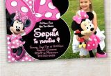 Minnie Mouse 3rd Birthday Invitations Minnie Mouse Birthday Invitation Pink Minnie Mouse Polka