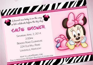 Minnie Mouse Baby Shower Invitation Baby Minnie Mouse Baby Shower Invitations Template