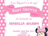 Minnie Mouse Baby Shower Invitations Free Baby Shower Invitation Template Minnie Mouse