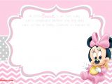 Minnie Mouse Baby Shower Invitations Free New Free Printable Mickey Mouse Baby Shower Invitation