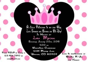 Minnie Mouse Baby Shower Invitations Party City Minnie Mouse Baby Invitations Cobypic