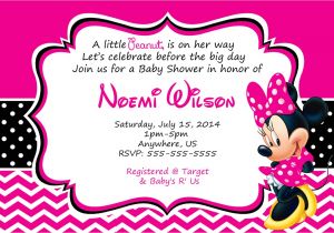 Minnie Mouse Baby Shower Invites Minnie Mouse Baby Shower Invitations Free – Invitations