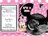Minnie Mouse Baby Shower Invites Pink Minnie Mouse Baby Shower Invitations