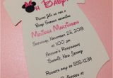 Minnie Mouse Baby Shower Invites Pink Minnie Mouse Esie Baby Shower Invitation All