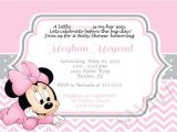 Minnie Mouse Baby Shower Invites Pink Minnie Mouse Girl Shower Invitation