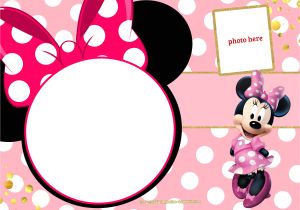 Minnie Mouse Birthday Invitation Template Free Download Free Printable Minnie Mouse Pinky Birthday Invitation