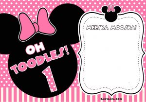 Minnie Mouse Birthday Invitation Template Free Printable Minnie Mouse Birthday Invitations Bagvania