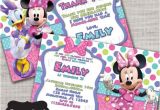 Minnie Mouse Bowtique Birthday Invitations Minnie Mouse Birthday Invite Minnie Minnie S Bowtique