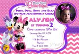 Minnie Mouse Bowtique Birthday Invitations Minnie Mouse Bowtique Birthday Party Invitations