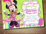 Minnie Mouse Bowtique Birthday Invitations Minnie Mouse Bowtique Invitation Minnie Mouse Bow Tique