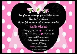 Minnie Mouse Bridal Shower Invitations 2fungraphics On Etsy