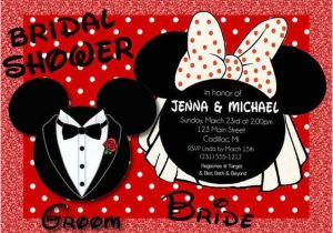 Minnie Mouse Bridal Shower Invitations Mickey & Minnie Mouse Bridal Shower Invitations by