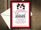 Minnie Mouse Bridal Shower Invitations Mickey and Minnie Mouse Wedding Invitations Mickey Mouse